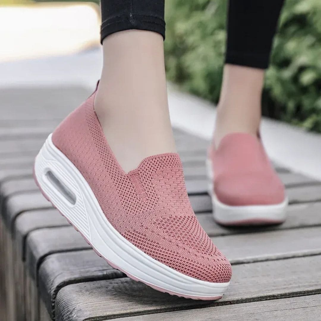 Baskets Orthopédiques pour Femmes Anti Douleur au Talon - Légères et Respirantes