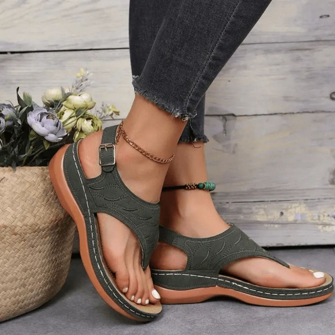 Sandales Orthopédiques pour Pieds Larges - Soutien la Voûte Plantaire - 2025
