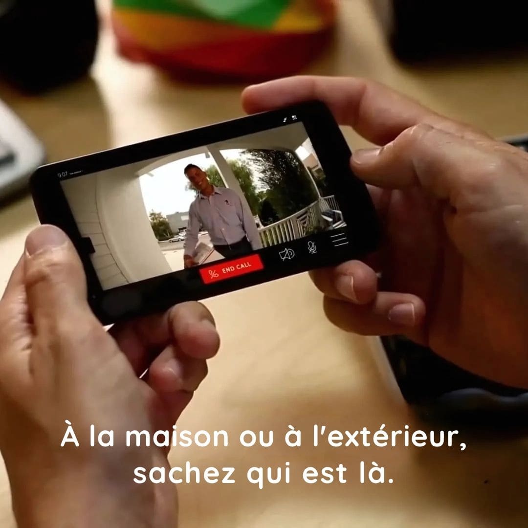 Sonnette Dernière Génération avec Caméra Connectée, Sans Fil et Enregistrement