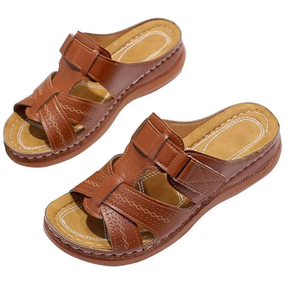 Sandales orthopédiques en cuir chic et confortable