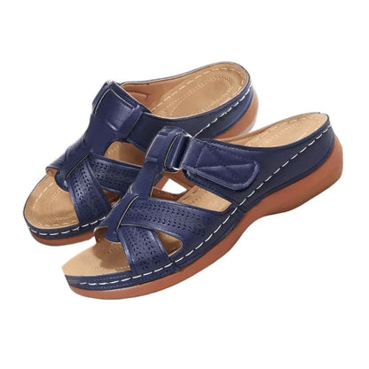 Sandales orthopédiques en cuir chic et confortable