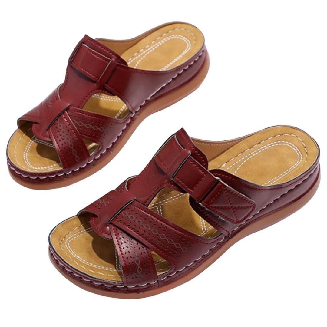 Sandales orthopédiques en cuir chic et confortable