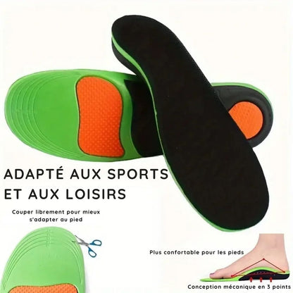 Semelles Orthopédiques contre les Douleurs Plantaires & Musculaires