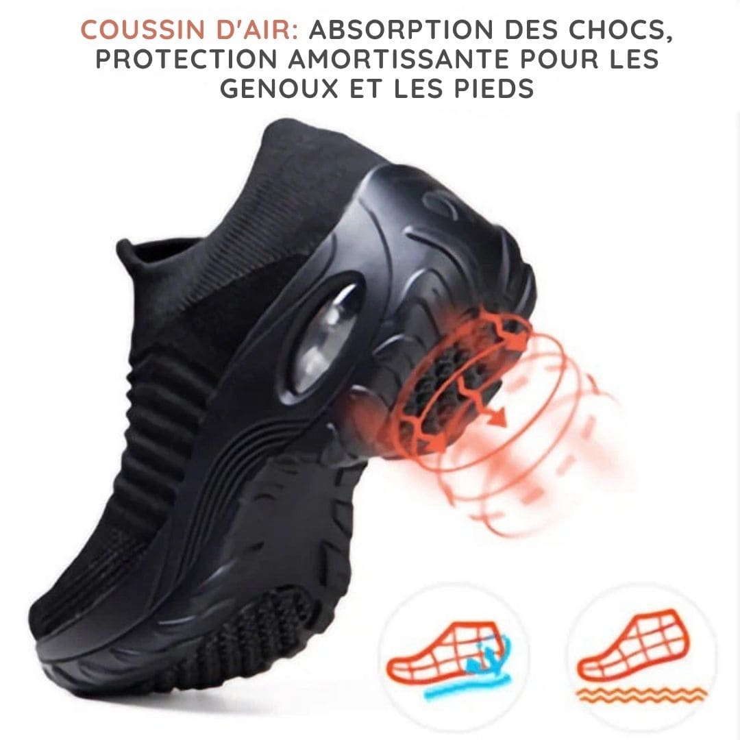 Chaussures de Marche Orthopédiques Sans Lacets - Soutien Plantaire