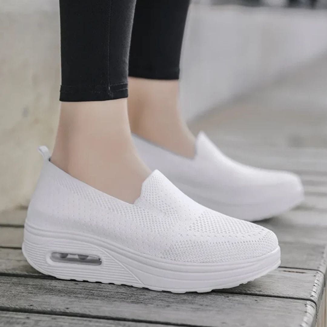 Baskets Orthopédiques pour Femmes Anti Douleur au Talon - Légères et Respirantes