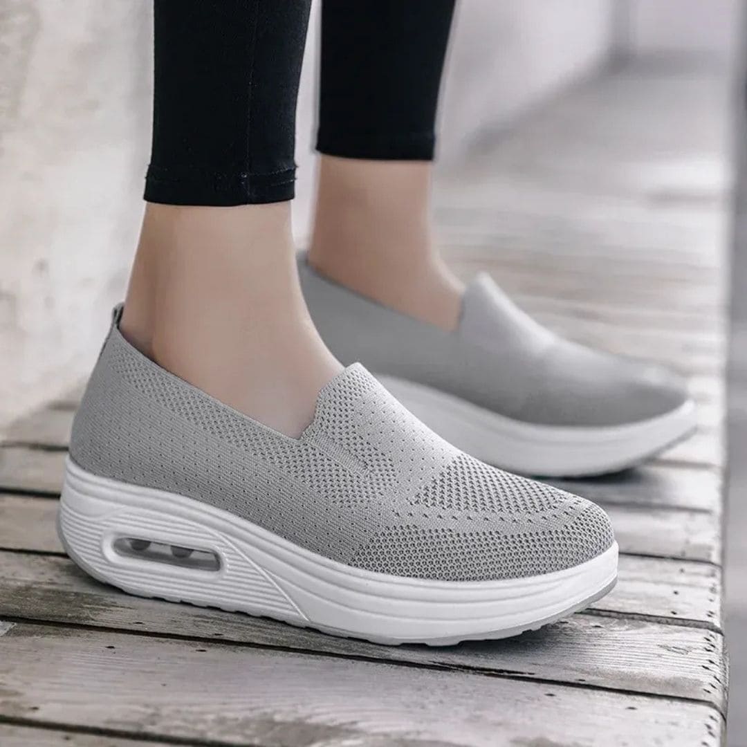 Baskets Orthopédiques pour Femmes Anti Douleur au Talon - Légères et Respirantes