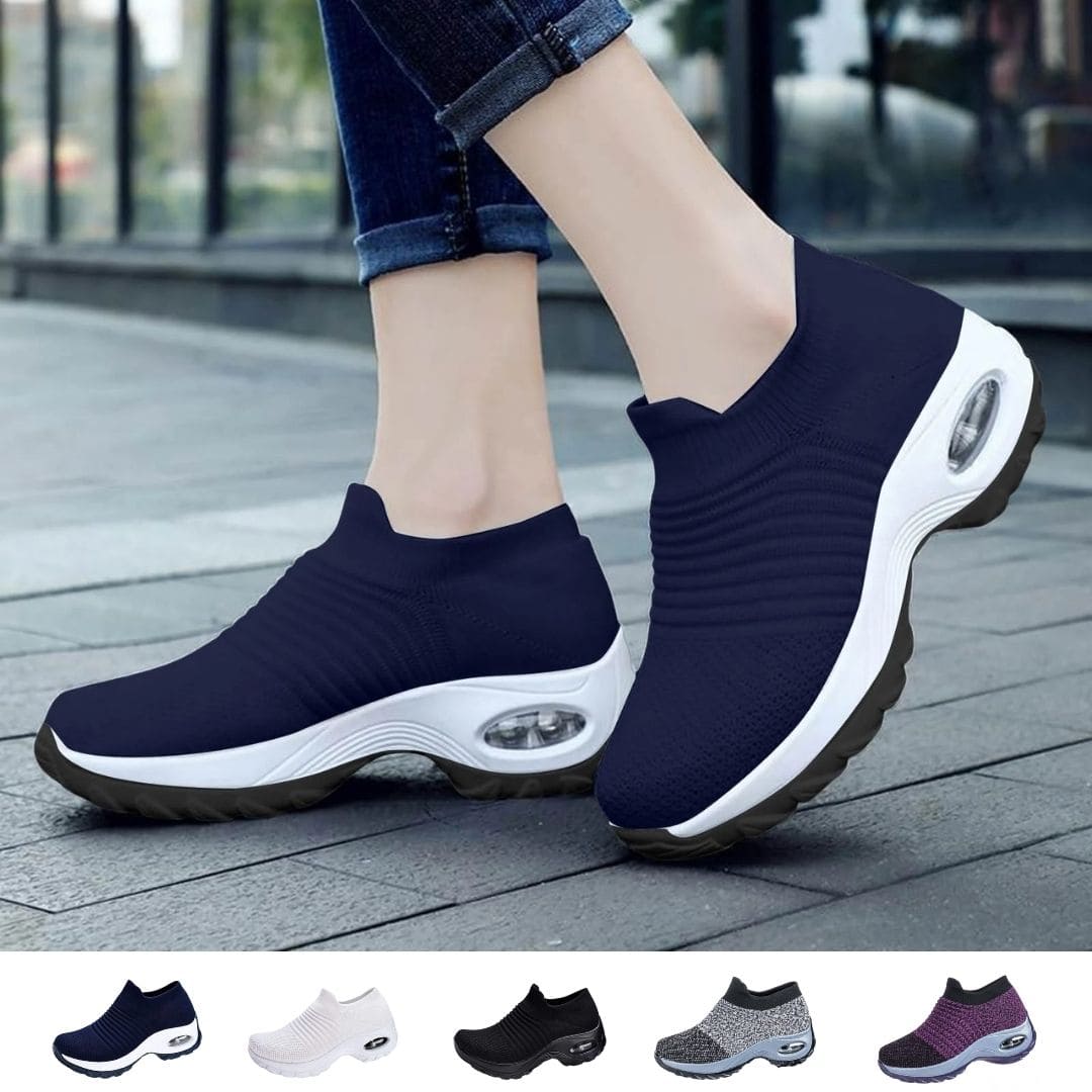 Chaussures de Marche Orthopédiques Sans Lacets - Soutien Plantaire