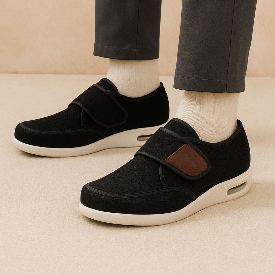 Chaussures orthopédiques pour pieds larges et gonflés - convient aux diabétiques