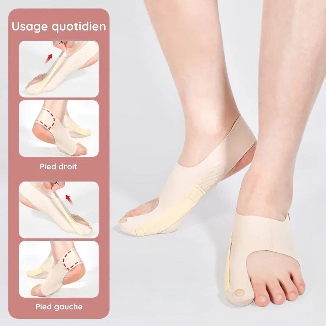 Orthèse Chaussette Discrète et Légère pour Hallux Valgus - OrthoZen™