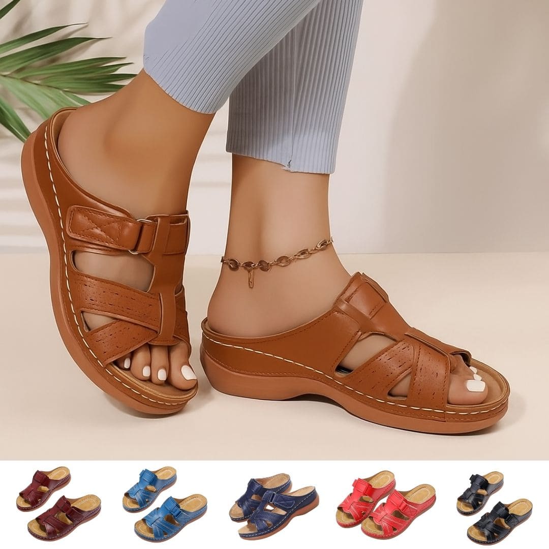Sandales orthopédiques en cuir chic et confortable