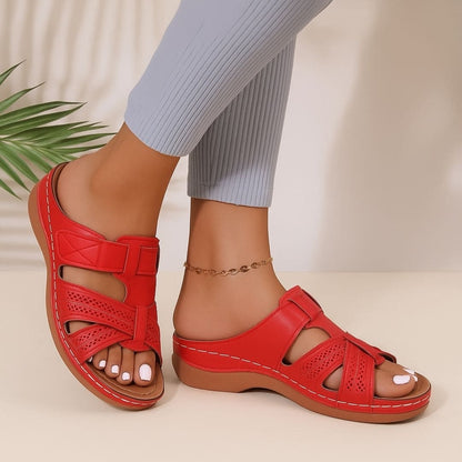 Sandales orthopédiques en cuir chic et confortable