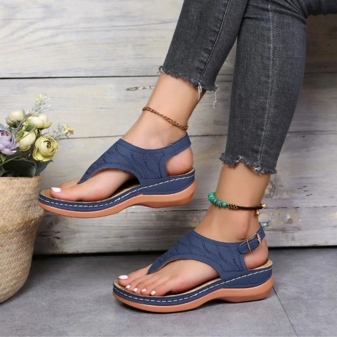 Sandales Orthopédiques pour Pieds Larges - Soutien la Voûte Plantaire - 2025