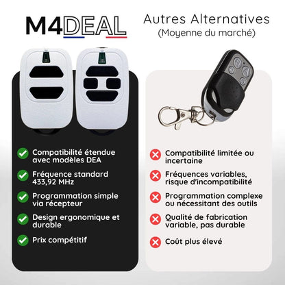 Télécommande Universelle pour Portails et Portes de Garages (DEA GTI2 GTI4)
