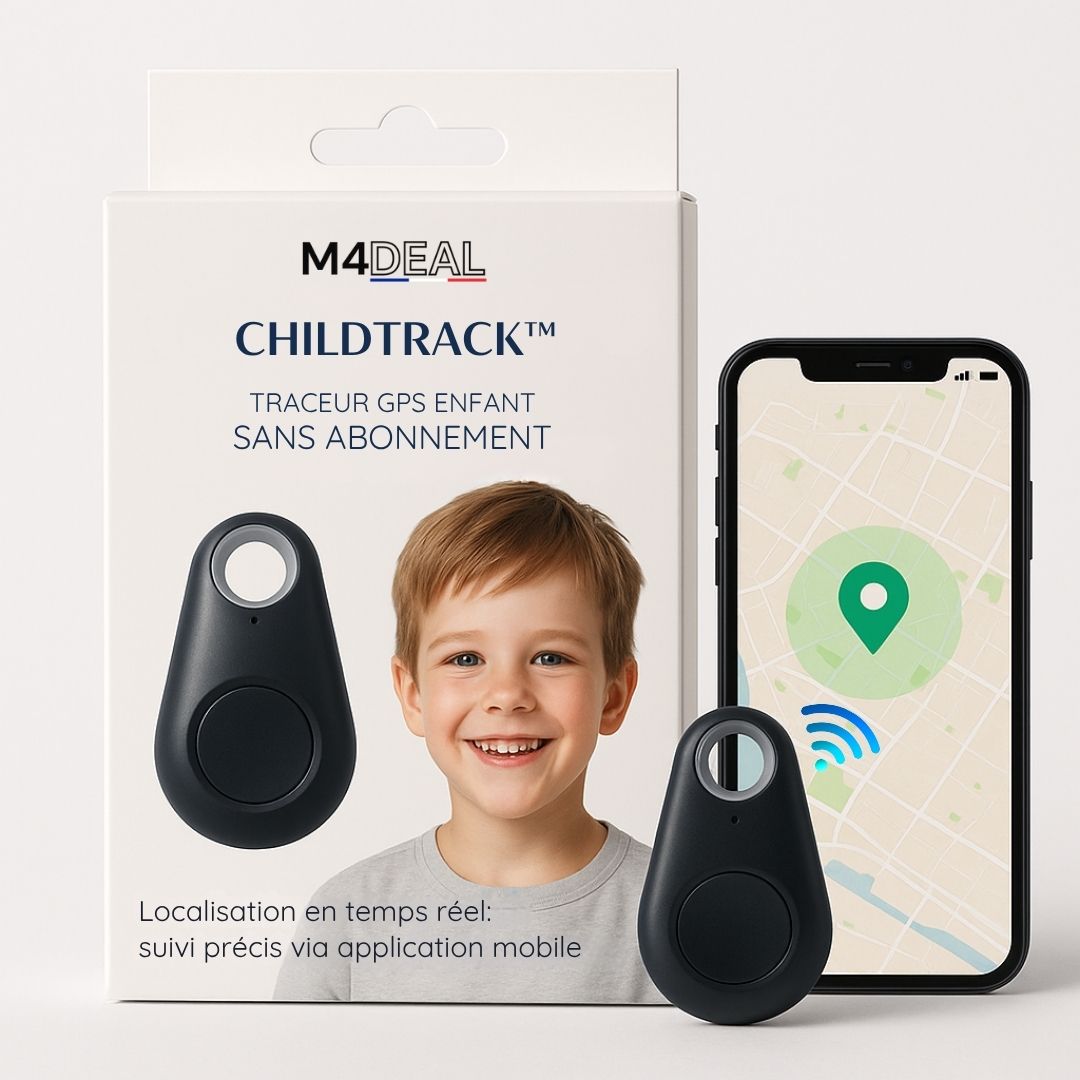 Traceur GPS Enfant Sans Abonnement - ChildTrack™