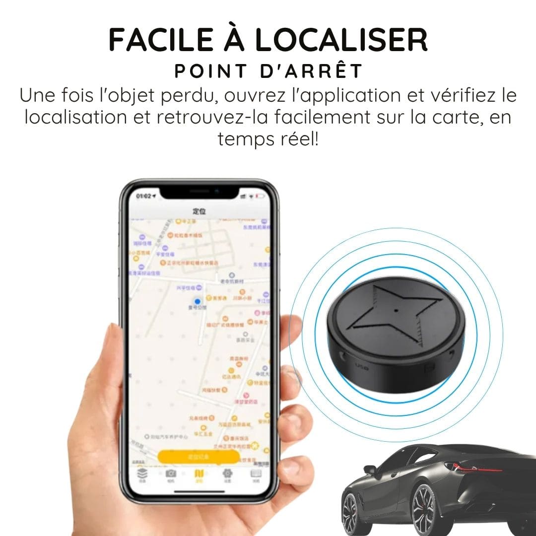 Traceur GPS Voiture Magnétique et Sans Abonnement - CarTrack™