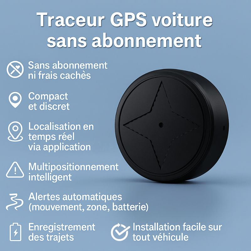 Traceur GPS Voiture Magnétique et Sans Abonnement - CarTrack™